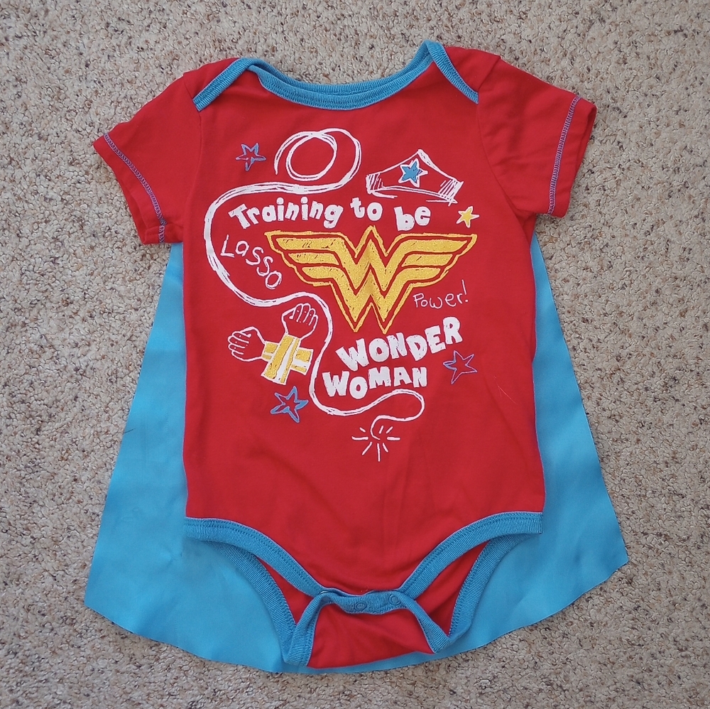 Wonder Woman Baby Girl Onesie